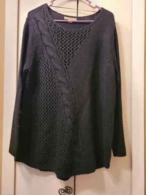 Suéter tallado con volantes talla 1X para mujer nuevo sin etiquetas Foto 1 de 4