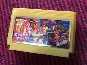 Famiclone Street Fighter  game rare cartridge 90s FC Famicom Pegasus 60pin