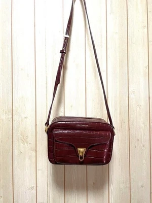 [Usado] Bolso Bandolera de Hombro Coccinelle Croco en Relieve Cartera Cuero BR USADO Foto 1 de 4