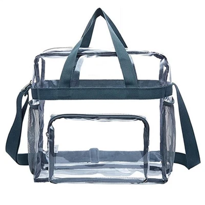 Heavy Duty Clear Transparent Backpack See Through Book-Bag Clear PVC Tote Pack - Image 1 of 4