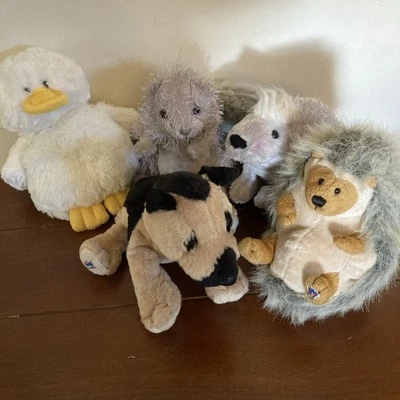 Webkinz Lot of 5 Plush Animals Porcupine, Squirrel, Hedgehog, Shepherd NO CODES - Image 1 of 4