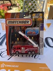 2008 Matchbox Working Rigs Pierce Quantum Aerial San Diego Fire Truck gebraucht - Bild 1 von 4
