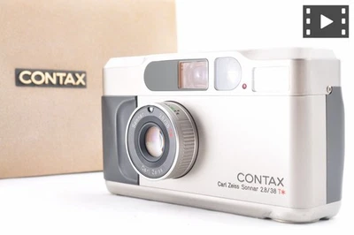 [NM] Contax T2 Titan Silver 35mm Film Camera Carl Zeiss Sonnar T* 38mm F2.8 #532 - Image 1 of 4