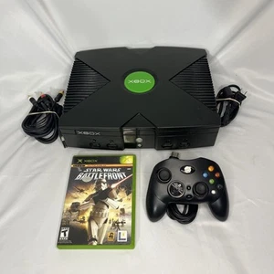 Microsoft Original XBOX OG Console Star Wars Battlefront Bundle TESTED & Working - Picture 1 of 17