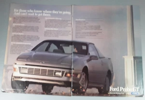 Ford Probe GT 1990 original anuncio de revista de 2 páginas "Para aquellos que saben dónde..." - Imagen 1 de 1