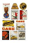 1:87 HO scale model vintage heavy construction equipment signs