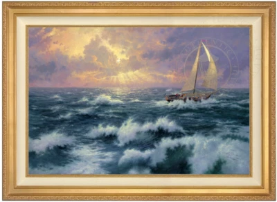 Thomas Kinkade ~ Perseverance ~ 18x27 S/N Oil on Canvas - Image 1 of 3