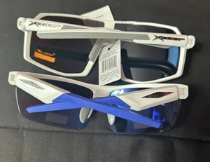 XLoop Unisex Wrap Sunglasses Sports White 400 UV Protection - Picture 1 of 2