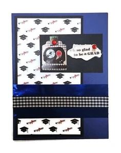 GRADUATION Greeting Card - Oh So Glad To Be A Grad - Handmade A7 with Envelope - Picture 1 of 2