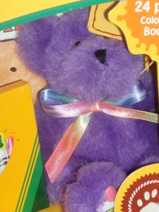 BOYDS BEARS CRAYOLA Lernen Mein ABC Malbuch PLÜSCH LILA BÄR Bleistifte - Bild 1 von 4