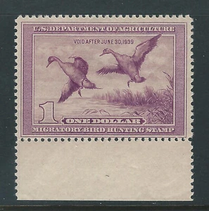 Bigjake: RW5, $1.00 Pintails, 1938 Federal Duck Stamp MNH - Picture 1 of 2