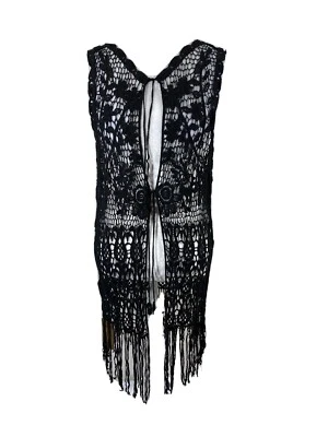 TRESKA Collections Small S Vest Caftan Bohemian Ethnic New with tag NWT $62 - Image 1 of 4