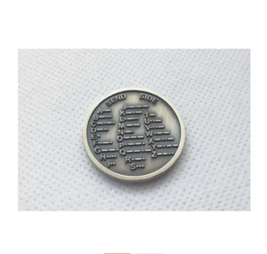 CW Morsecode Decoder Diagramm Medaille Münze Morse Gedenkmünze Geschenkpreis - Bild 1 von 2