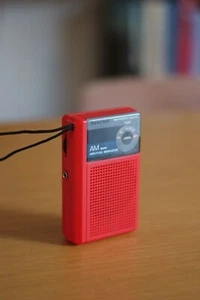 Vintage Music Way Transistor Radio, Red Colour, Retro, Great Working Condition - Bild 1 von 12