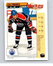 1992-93 Panini Stickers Hockey  #103 Esa Tikkanen  V82656