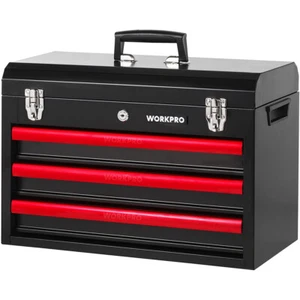 WORKPRO 408PC Mechanics Tool Set 3Drawer Socket Wrench with Heavy Duty Metal Box - Picture 1 of 16