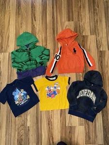 Polo Ralph Lauren Jordan Disney Hulk Parks Elmo Boys Lot 3T Hoodie Big Pony - Picture 1 of 14