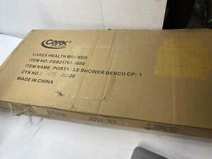 Carex Health Brands FGB217010000 Portable Shower Bench Easy Storage 