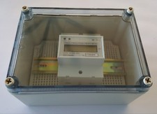 Combo with Enclosure 120/240V Electric Kwh Meter 50/60hz Up to 100Amps Din-rail