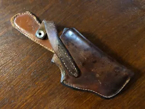 Vintage Bucheimer Federal Man Brown Leather Thumb-Break Revolver Holster B250? - Picture 1 of 10