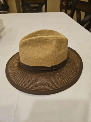 ESCALA *SOMBRERO UNISEX PANAMÁ OUTBACK SUN FEDORA Talla Mediana Foto 1 de 4