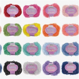 Sparkle Scrub Yarn - JubileeYarn Worsted Weight Variety Pack (6 Skeins, 50g) - Picture 1 of 7