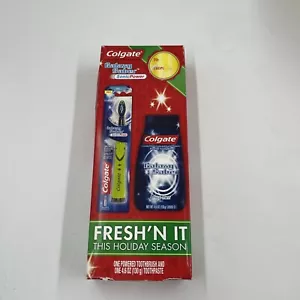 Vintage Colgate electric Toothbrush Battery Operated Galaxy Saber Sonic Gift Set - Picture 1 of 3