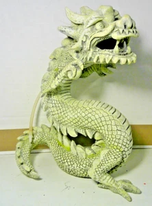 Aquarium Aquarium großer Drache Figur Dekor ~ hellgrün ~ 12" mal 10" ~ - Bild 1 von 5