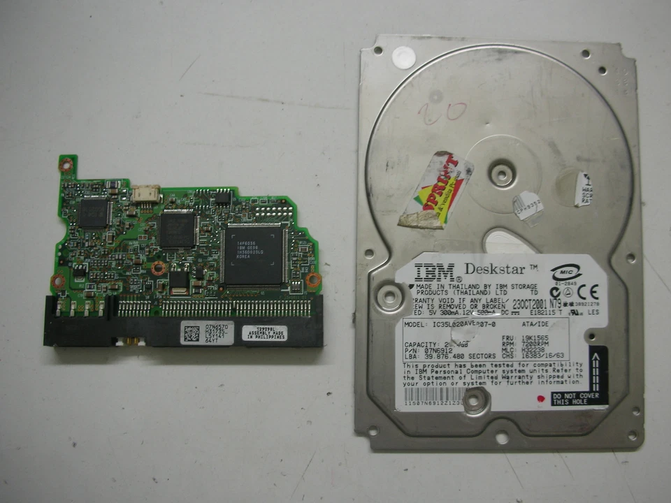 Electronics PCB for IBM Deskstar IC35L020AVER07-0 20gb F 35H9811 01 HDD 3.5 Ide - Image 1 of 1