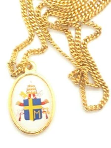 Collar Medallón Logo Vaticano Estampado Hecho en Italia - Imagen 1 de 4