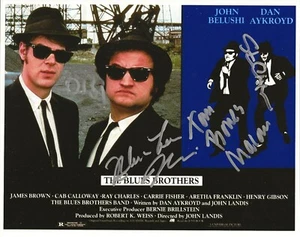 Blues Brothers REAL hand SIGNED Photo COA by Dan Aykroyd Malone Marini Cropper - Picture 1 of 1