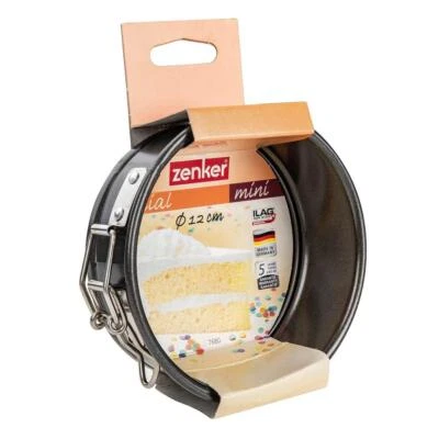 Zenker Special Mini Springform Kuchenform Backform m Flachboden Tortenform Ø12cm - Bild 1 von 4
