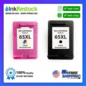 65XL Ink Cartridge Combo Pack - HP 65 XL Black & Color 2 Pack - Brand New Sealed - Picture 1 of 2