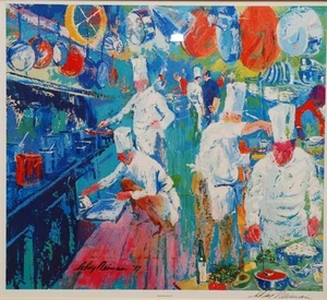 LeRoy Neiman - La Grand Cuisine HAND SIGNED Lithograph - Picture 1 of 1