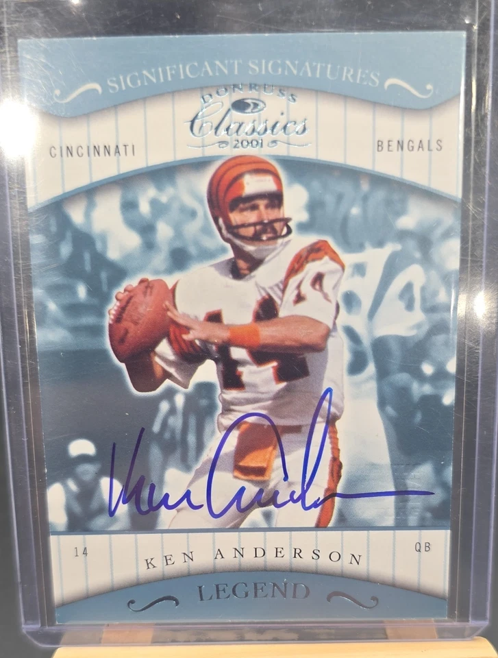 2001 Donruss Classics - Legend Ken Anderson #157 Significant Signatures (AU) - Image 1 of 2