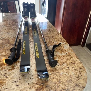 Fischer Wax Free 187 cm Cross Country Skis bindings, boots,poles package - Picture 1 of 17