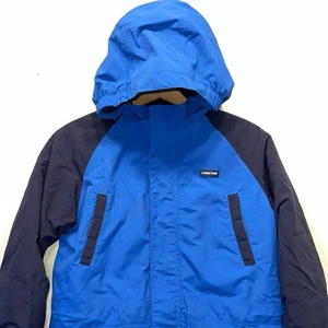 Lands End Boys Squall "Grow-A-Longs" Coat With Hood Size Large (10-12) Blue - Picture 1 of 11