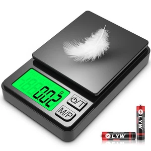Pocket Scale, 1000g x 0.01g Precision Gram Scale, Small Digital Scale Grams O... - Picture 1 of 7
