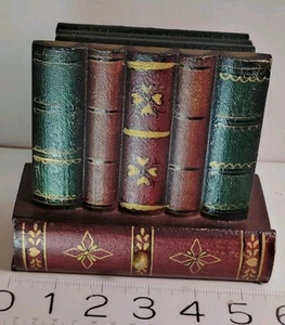 Juego de 4 posavasos de madera vintage soporte libros cajón mediados de siglo moderno años 70 - Imagen 1 de 11