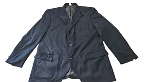 Caravelli Fusion Black Long Sleeves 3 Button Men's Coat Jacket Size 46R 40W - Picture 1 of 15