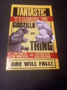 ⭐GODZILLA VS. FANTASTIC FOUR #1 GODZILLA VS THING VARIANT NM MARVEL COMICS 2025 - Picture 1 of 2