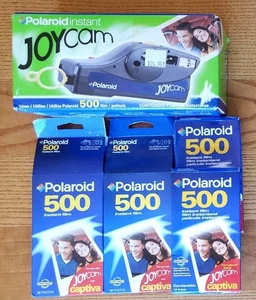 📸 Vintage Polaroid Instant Joycam Camera & (4) Polaroid 500 Instant Film Boxes - Picture 1 of 13
