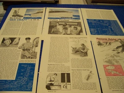 BUILD: SEA CRAFT 25' CABIN CRUISER (PART I) ...PLANS/DETAILS/PHOTOS (332QQ) - Image 1 of 4