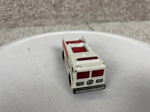 Vintage 1976 Mattel Inc Hot Wheels Fire Eater Fire Truck Engine #6 White - Picture 1 of 10