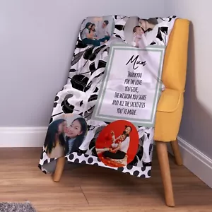 Personalised Jungle Spot Poem Photo Design Soft Fleece Throw Blanket - Picture 1 of 2