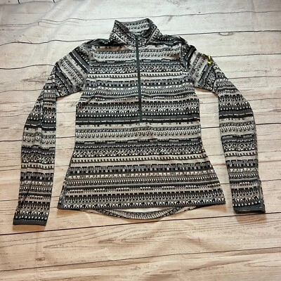 Пуловер Nike Pro Dri Fit 1/4 на молнии бег черный пиксели женский размер средний - Изображение 1 из 4