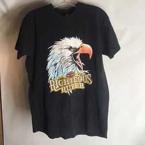 Vtg 1980’s 1990’s Harley Davidson EAGLE Righteous Ruler NIKE TAG Medium MC Biker - Picture 1 of 13