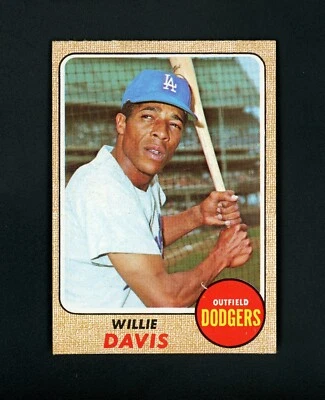 Willie Davis 1968 Topps - Los Angeles Dodgers #208 como nuevo Foto 1 de 2