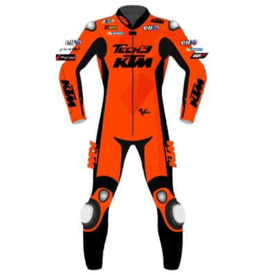 New KTM 1 PC Motorcycle Racing Leather Suit Cowhide CE Armor Biker Track Gear - Imagem 1 de 4