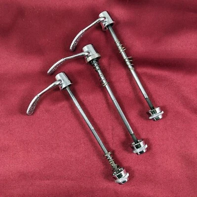 VTG Campagnolo Super Record Front QR Skewer Brev Camp 100x9 Curved Lever MINT - Image 1 of 4